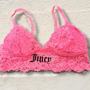Juicy Couture Pink Lace Bralette m